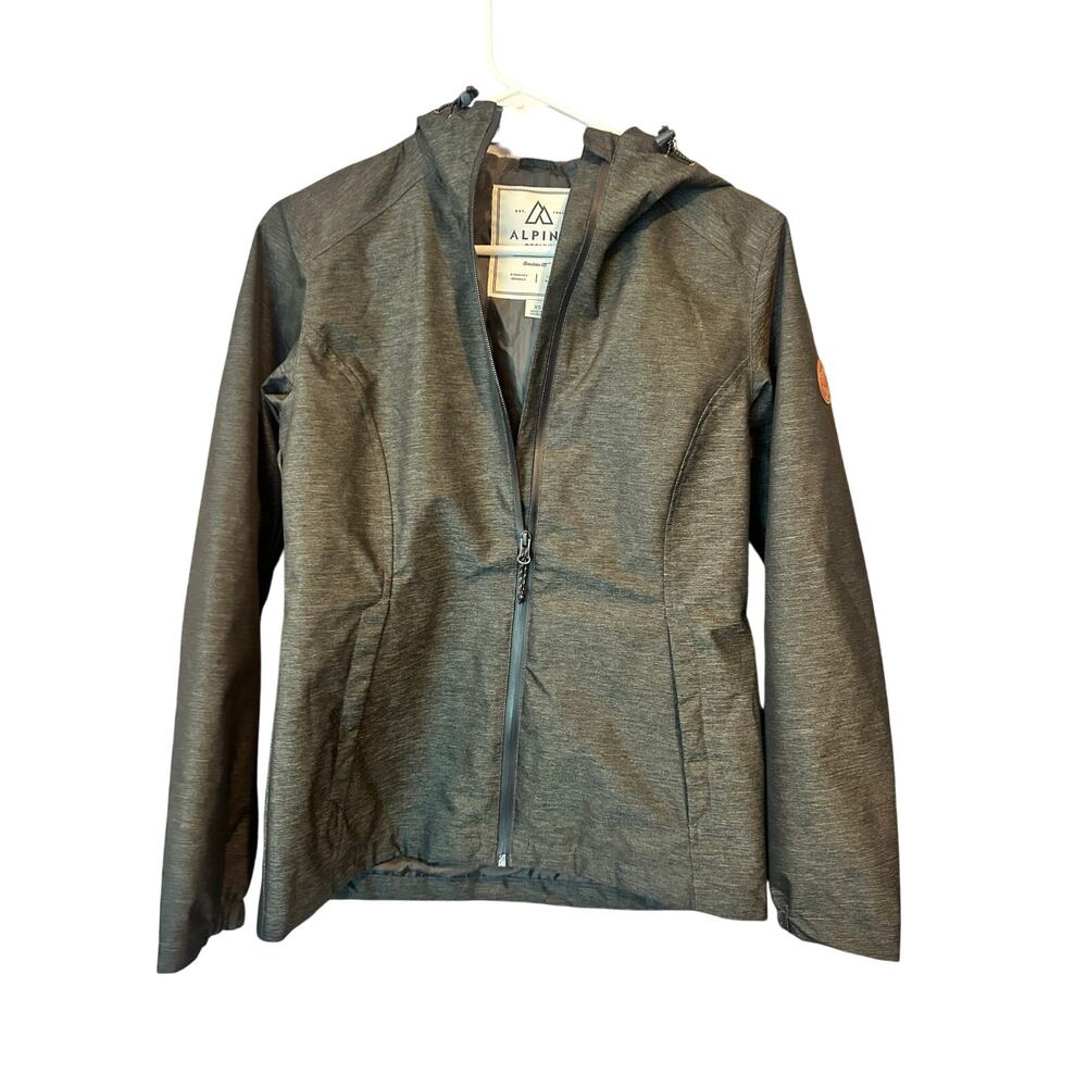 Alpine design hooded gray jacket coat shell winter women's size XS